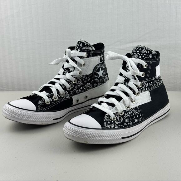 Converse Chuck Taylor Paisley Patchwork High-Top Sneakers Women’s 9.5 EUR 41 - Picture 3 of 11